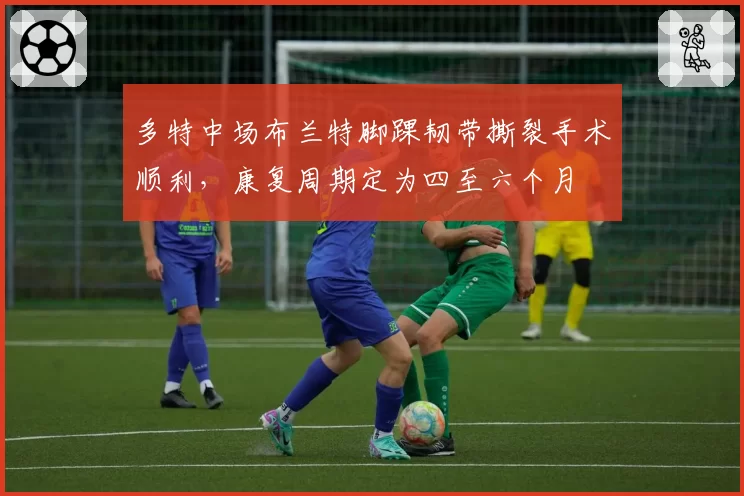 多特中场布兰特脚踝韧带撕裂手术顺利，康复周期定为四至六个月